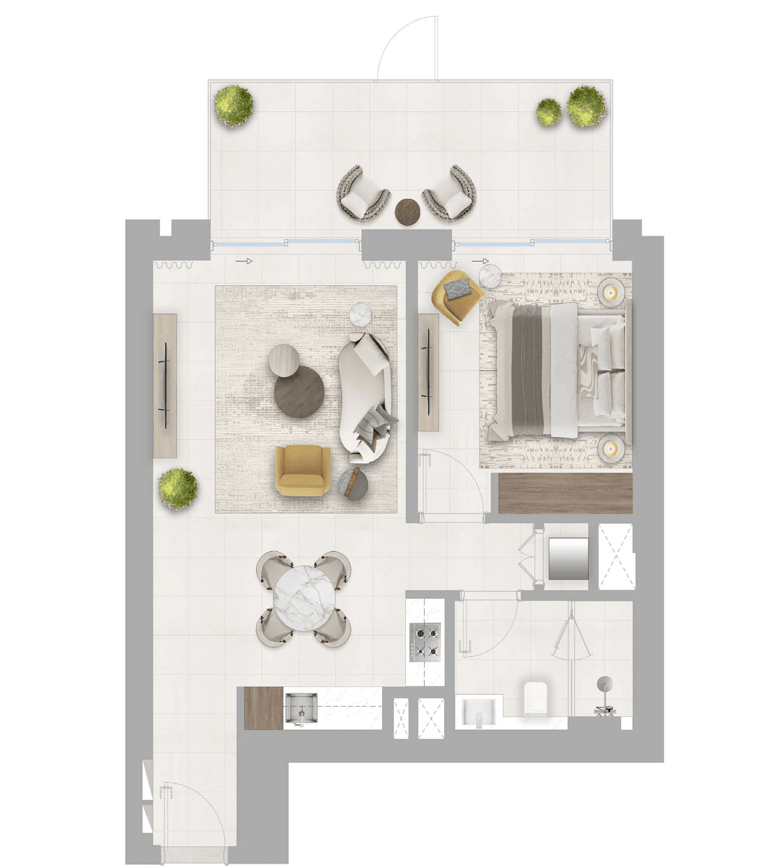 2 Bedroom Apartments