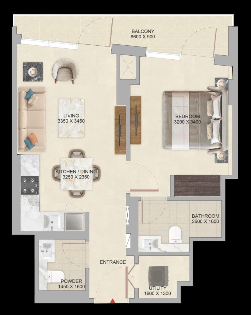 1 Bed Apartment