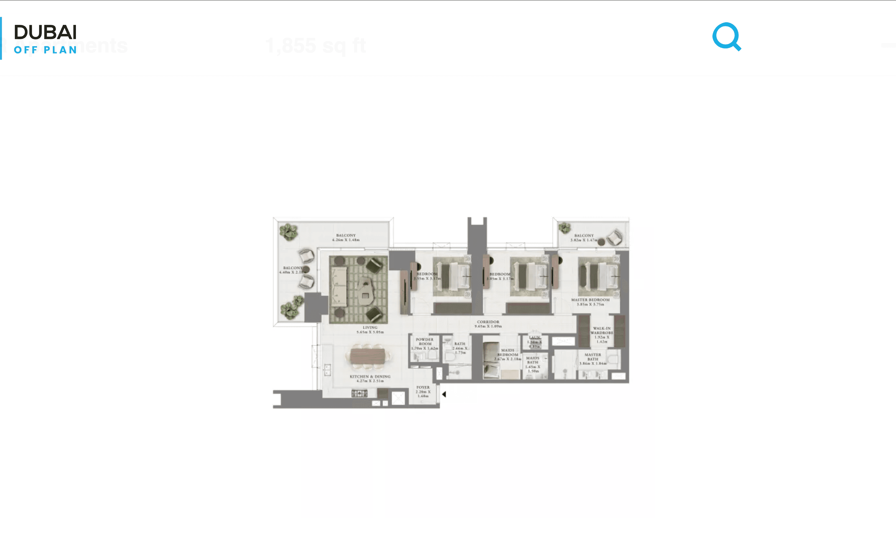 3-BR Apartments