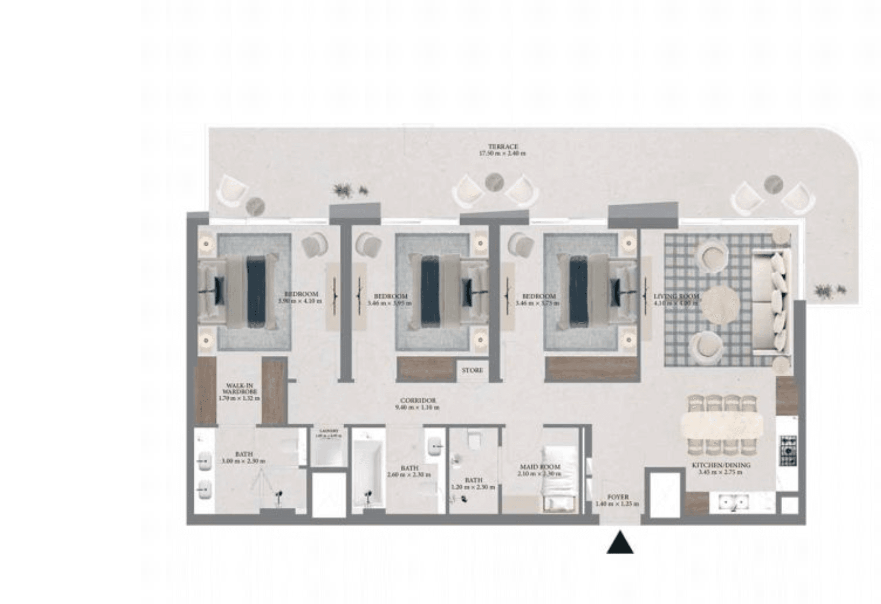 3-BR Apartments