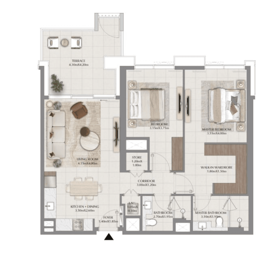 2 Bedroom Apartments