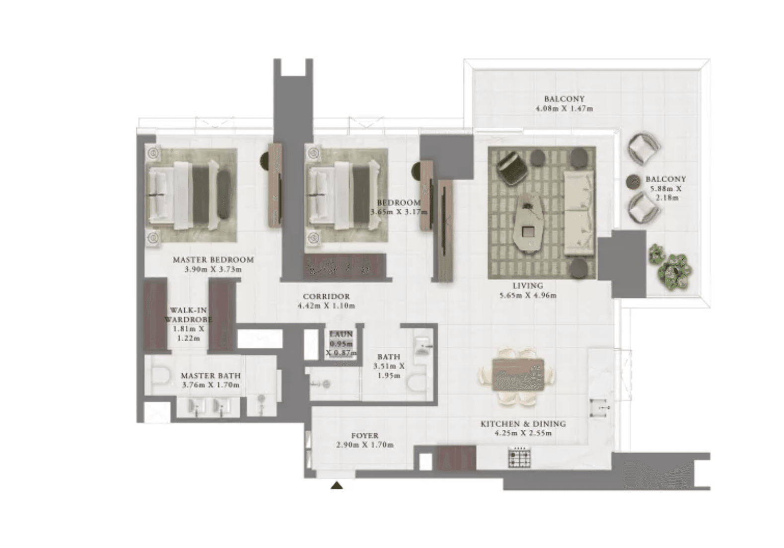 2-BR Apartments